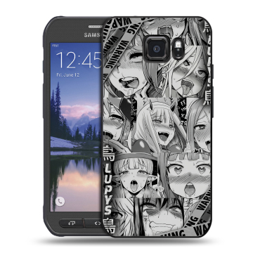 Пластиковый чехол на Samsung Galaxy S6 Active с принтом Ahegao Ахегао Аниме Пластиковый чехол на Samsung Galaxy S6 Active с принтом Ahegao Ахегао Аниме