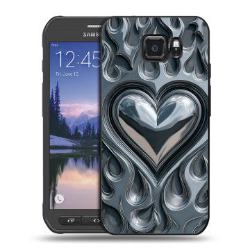 Пластиковый чехол на Samsung Galaxy S6 Active с принтом Y2K