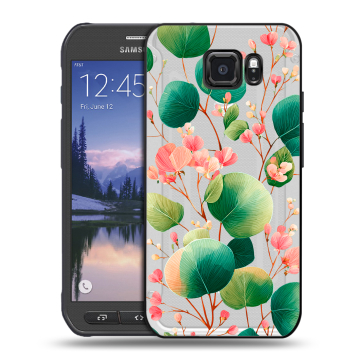 Пластиковый чехол на Samsung Galaxy S6 Active с принтом женский Пластиковый чехол на Samsung Galaxy S6 Active с принтом женский
