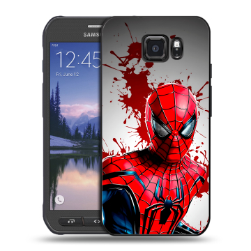 Пластиковый чехол на Samsung Galaxy S6 Active с принтом Spiderman Человек паук