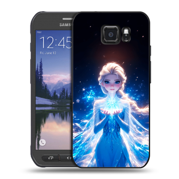 Пластиковый чехол на Samsung Galaxy S6 Active с принтом Холодное сердце Frozen