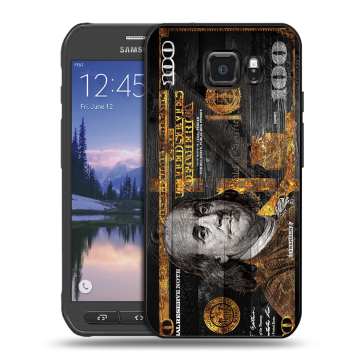 Пластиковый чехол на Samsung Galaxy S6 Active с принтом Доллар деньги