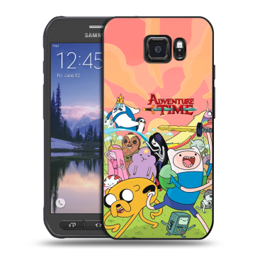 Пластиковый чехол на Samsung Galaxy S6 Active с принтом Adventure time Время приключений Пластиковый чехол на Samsung Galaxy S6 Active с принтом Adventure time Время приключений