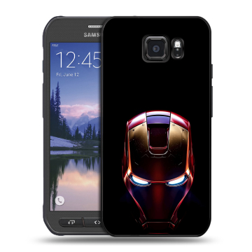 Пластиковый чехол на Samsung Galaxy S6 Active с принтом IronMan Железный человек