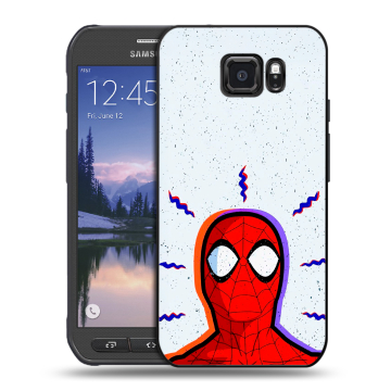 Пластиковый чехол на Samsung Galaxy S6 Active с принтом Spiderman Человек паук Пластиковый чехол на Samsung Galaxy S6 Active с принтом Spiderman Человек паук