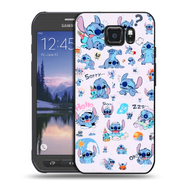 Пластиковый чехол на Samsung Galaxy S6 Active с принтом Лило и Стич Пластиковый чехол на Samsung Galaxy S6 Active с принтом Лило и Стич