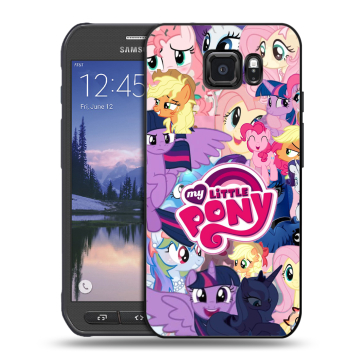 Пластиковый чехол на Samsung Galaxy S6 Active с принтом My little pony Дружба чудо Пластиковый чехол на Samsung Galaxy S6 Active с принтом My little pony Дружба чудо
