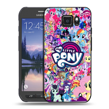 Пластиковый чехол на Samsung Galaxy S6 Active с принтом My little pony Дружба чудо