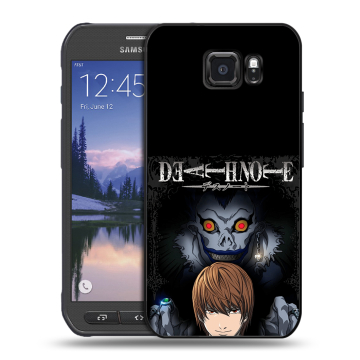 Пластиковый чехол на Samsung Galaxy S6 Active с принтом Death note Тетрадь смерти Пластиковый чехол на Samsung Galaxy S6 Active с принтом Death note Тетрадь смерти
