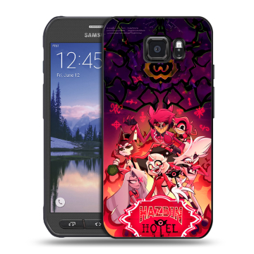 Пластиковый чехол на Samsung Galaxy S6 Active с принтом Hazbin Hotel Отель Хазбин