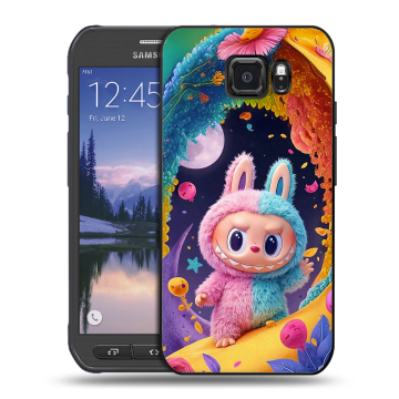 Пластиковый чехол на Samsung Galaxy S6 Active с принтом Labubu Лабубу