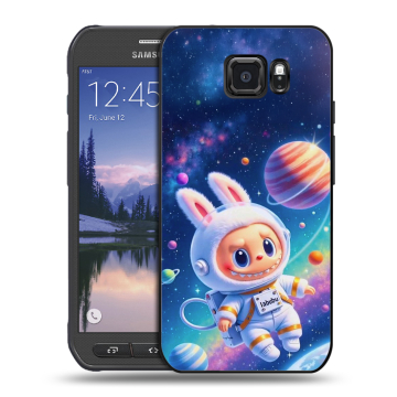 Пластиковый чехол на Samsung Galaxy S6 Active с принтом Labubu Лабубу