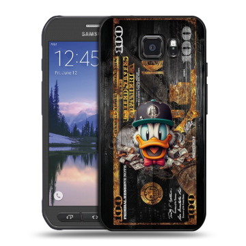 Пластиковый чехол на Samsung Galaxy S6 Active с принтом Дональд Дак Доллар