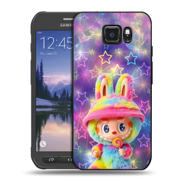 Пластиковый чехол на Samsung Galaxy S6 Active с принтом Labubu Лабубу