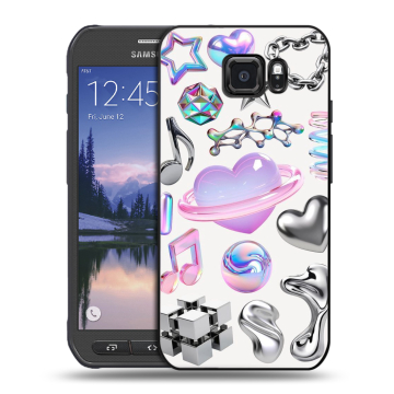 Пластиковый чехол на Samsung Galaxy S6 Active с принтом Y2K