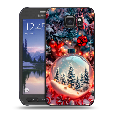 Пластиковый чехол на Samsung Galaxy S6 Active с принтом Новый год Пластиковый чехол на Samsung Galaxy S6 Active с принтом Новый год
