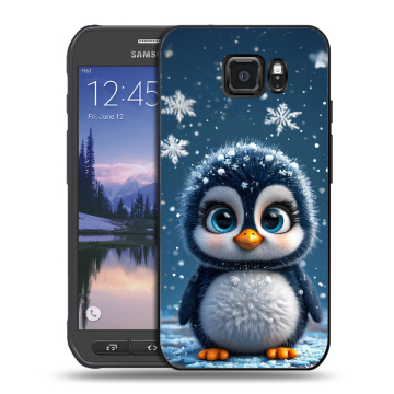 Пластиковый чехол на Samsung Galaxy S6 Active с принтом Новый год Пластиковый чехол на Samsung Galaxy S6 Active с принтом Новый год