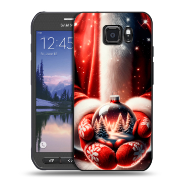 Пластиковый чехол на Samsung Galaxy S6 Active с принтом Новый год Пластиковый чехол на Samsung Galaxy S6 Active с принтом Новый год