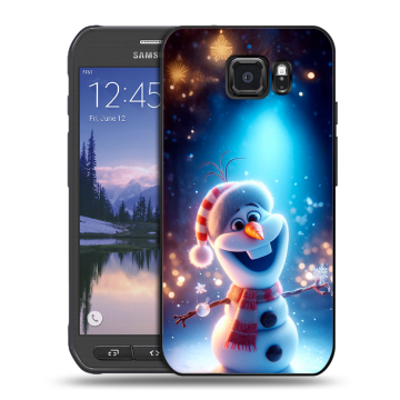 Пластиковый чехол на Samsung Galaxy S6 Active с принтом Новый год Пластиковый чехол на Samsung Galaxy S6 Active с принтом Новый год