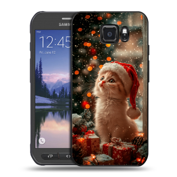 Пластиковый чехол на Samsung Galaxy S6 Active с принтом Новый год Пластиковый чехол на Samsung Galaxy S6 Active с принтом Новый год