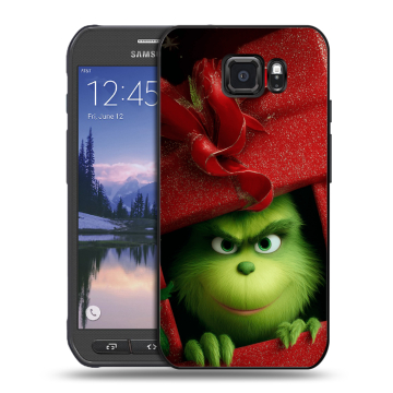 Пластиковый чехол на Samsung Galaxy S6 Active с принтом Новый год Пластиковый чехол на Samsung Galaxy S6 Active с принтом Новый год
