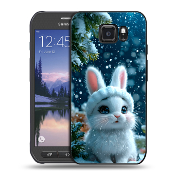 Пластиковый чехол на Samsung Galaxy S6 Active с принтом Новый год Пластиковый чехол на Samsung Galaxy S6 Active с принтом Новый год