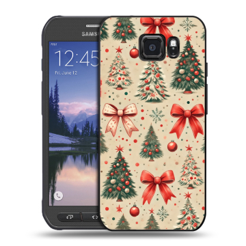 Пластиковый чехол на Samsung Galaxy S6 Active с принтом Новый год Пластиковый чехол на Samsung Galaxy S6 Active с принтом Новый год