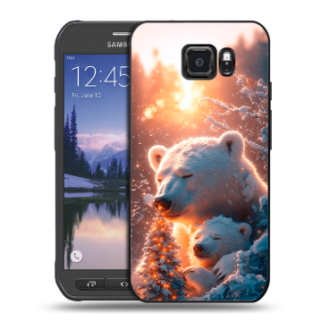 Пластиковый чехол на Samsung Galaxy S6 Active с принтом Новый год Пластиковый чехол на Samsung Galaxy S6 Active с принтом Новый год