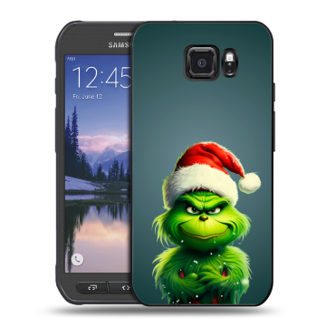 Пластиковый чехол на Samsung Galaxy S6 Active с принтом Новый год Пластиковый чехол на Samsung Galaxy S6 Active с принтом Новый год