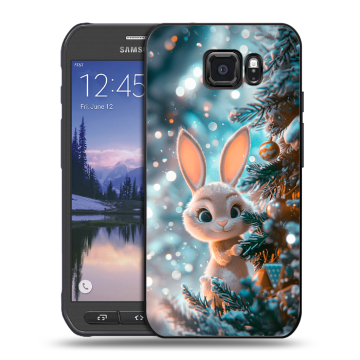 Пластиковый чехол на Samsung Galaxy S6 Active с принтом Новый год Пластиковый чехол на Samsung Galaxy S6 Active с принтом Новый год