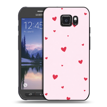Пластиковый чехол на Samsung Galaxy S6 Active с принтом для девочек