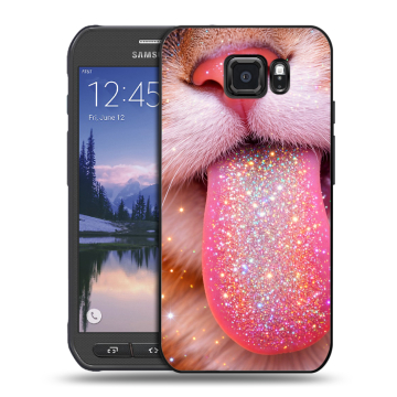 Пластиковый чехол на Samsung Galaxy S6 Active с принтом для девочек