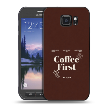 Пластиковый чехол на Samsung Galaxy S6 Active с принтом женский
