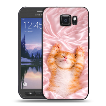 Пластиковый чехол на Samsung Galaxy S6 Active с принтом женский