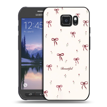 Пластиковый чехол на Samsung Galaxy S6 Active с принтом для девочек
