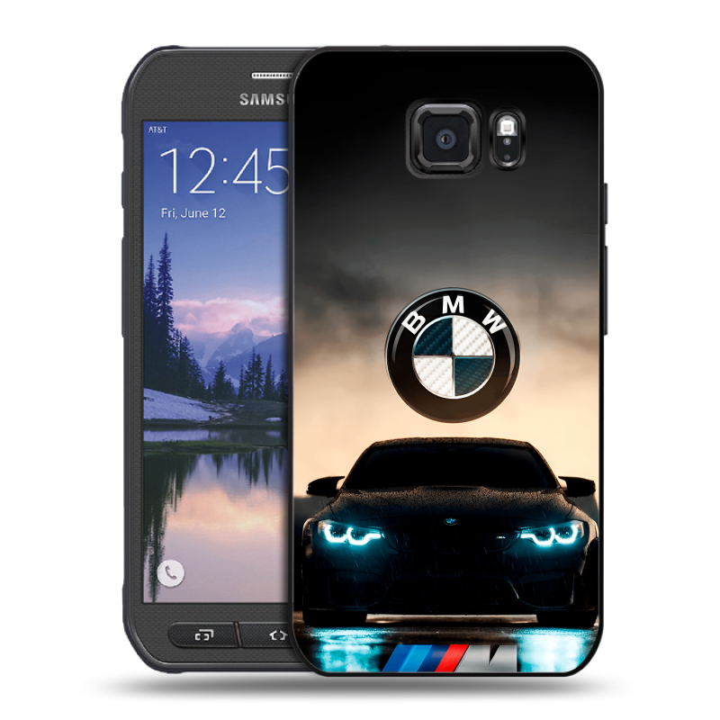 Пластиковый чехол на Samsung Galaxy S6 Active с принтом БМВ BMW Пластиковый чехол на Samsung Galaxy S6 Active с принтом БМВ BMW