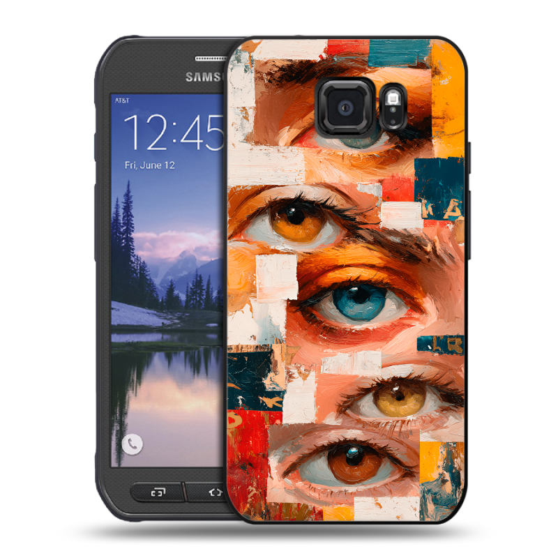 Пластиковый чехол на Samsung Galaxy S6 Active с принтом Модный принт Пластиковый чехол на Samsung Galaxy S6 Active с принтом Модный принт