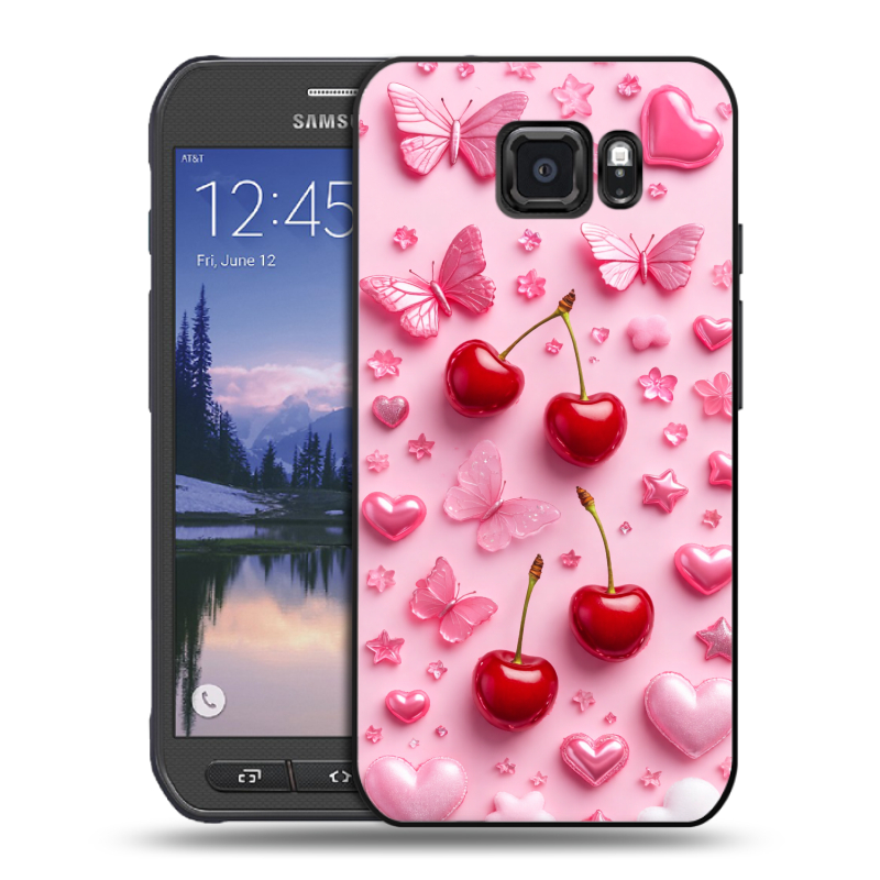 Пластиковый чехол на Samsung Galaxy S6 Active с принтом для девочек Пластиковый чехол на Samsung Galaxy S6 Active с принтом для девочек