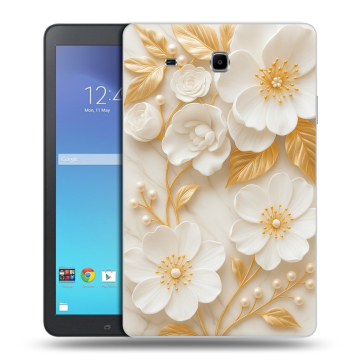 Силиконовый чехол на Samsung Galaxy Tab E 9.6 с принтом Цветы Силиконовый чехол на Samsung Galaxy Tab E 9.6 с принтом Цветы