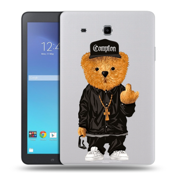 Силиконовый чехол на Samsung Galaxy Tab E 9.6 с принтом Мишка