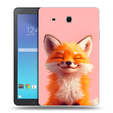 Силиконовый чехол на Samsung Galaxy Tab E 9.6 с принтом милая лиса Силиконовый чехол на Samsung Galaxy Tab E 9.6 с принтом милая лиса
