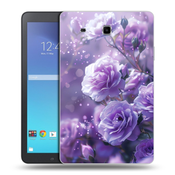 Силиконовый чехол на Samsung Galaxy Tab E 9.6 с принтом Розы цветы