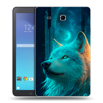 Силиконовый чехол на Samsung Galaxy Tab E 9.6 с принтом бабочки саккура