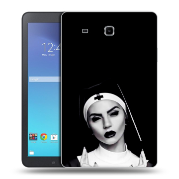 Силиконовый чехол на Samsung Galaxy Tab E 9.6 с принтом монашка