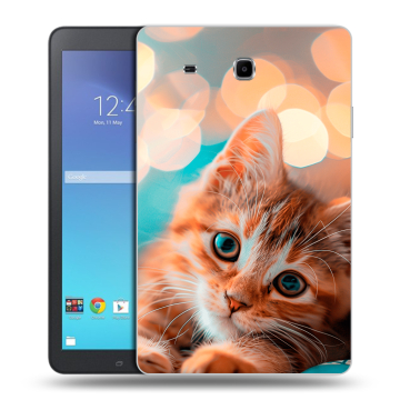Силиконовый чехол на Samsung Galaxy Tab E 9.6 с принтом котик