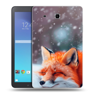 Силиконовый чехол на Samsung Galaxy Tab E 9.6 с принтом лиса