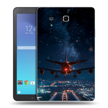 Силиконовый чехол на Samsung Galaxy Tab E 9.6 с принтом самолет