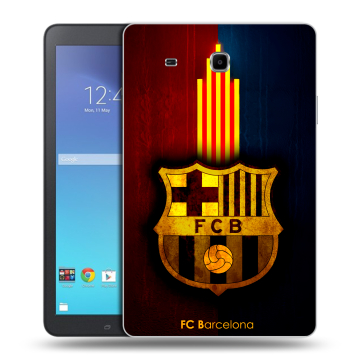 Силиконовый чехол на Samsung Galaxy Tab E 9.6 с принтом Барселона Barcelona