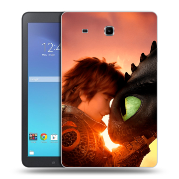 Силиконовый чехол на Samsung Galaxy Tab E 9.6 с принтом Как приручить дракона
