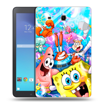 Силиконовый чехол на Samsung Galaxy Tab E 9.6 с принтом спанчбоб спанч боб Силиконовый чехол на Samsung Galaxy Tab E 9.6 с принтом спанчбоб спанч боб
